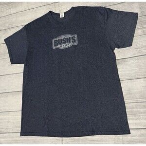 Bushs Baked Beans Graphic T Shirt Cool Beans Charcoal Gray Size XL Rare HTF